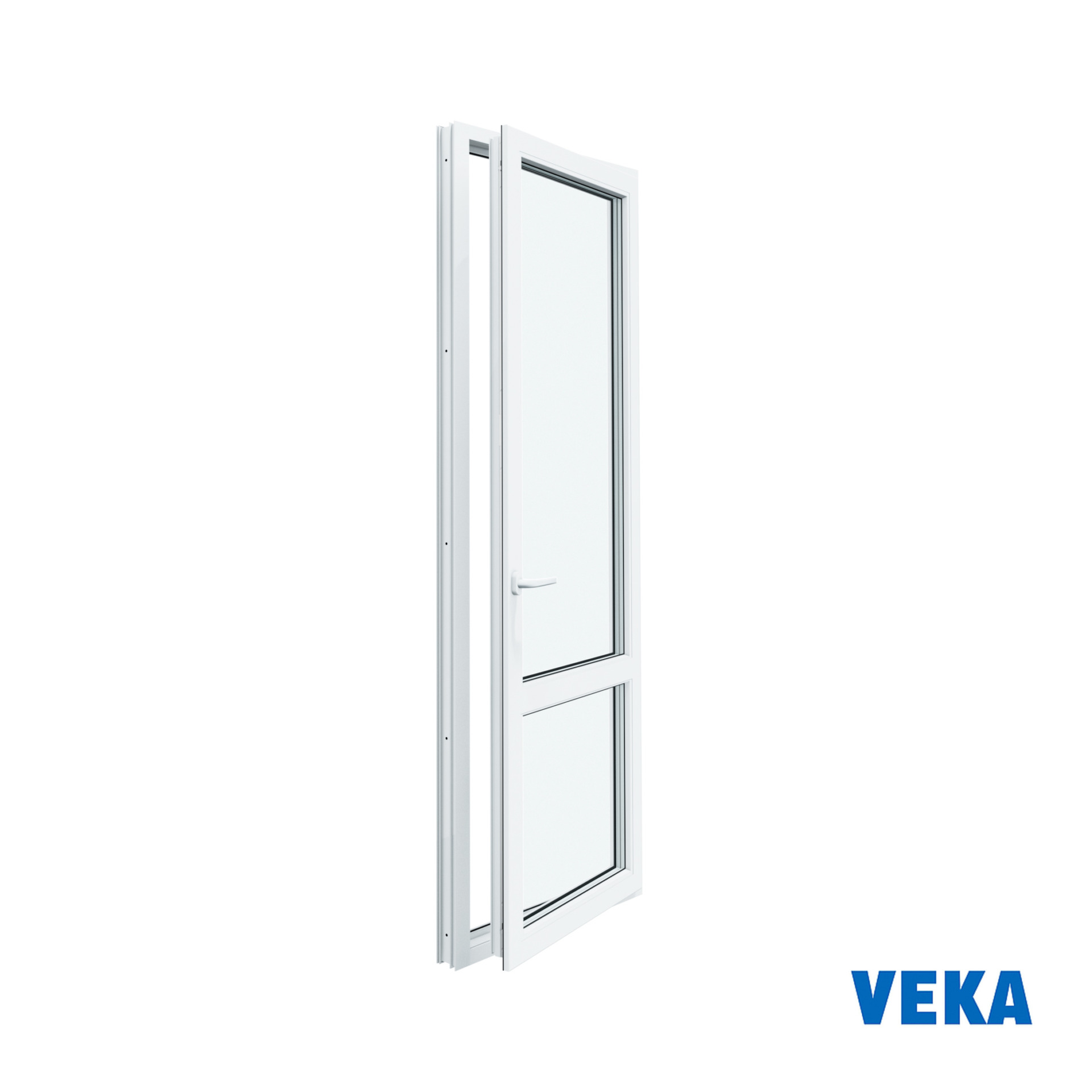 Пластиковая дверь ПВХ VEKA 2100x800мм (ВхШ) правая Двухкамерная