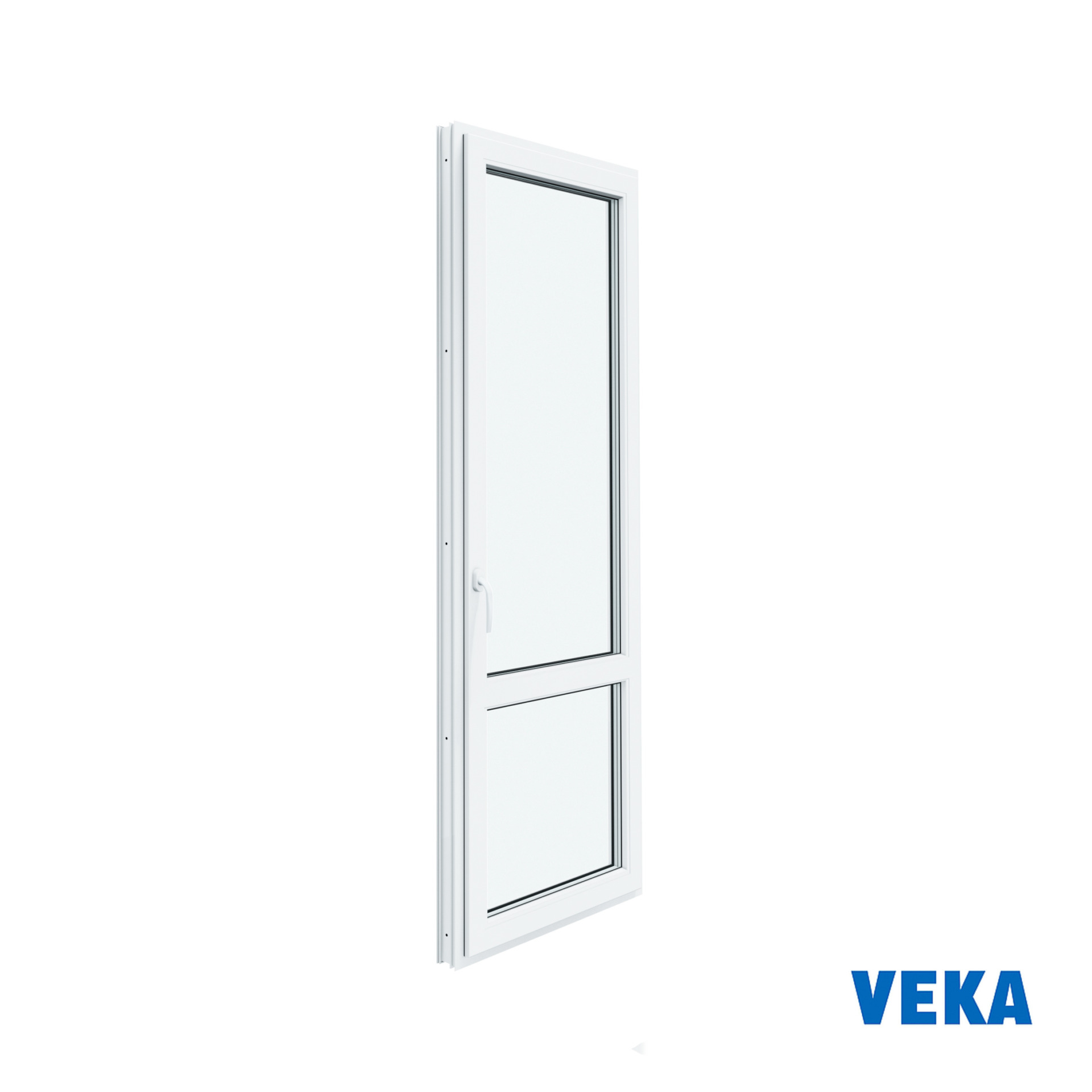 Пластиковая дверь ПВХ VEKA 2100x800мм (ВхШ) правая Двухкамерная