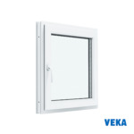 Пластиковое окно ПВХ VEKA одностворчатое 700x700мм (ВхШ) Двухкамерное