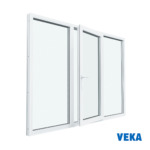 Пластиковое окно ПВХ VEKA Трёхстворчатое 1300x1600мм(ВхШ) Двухкамерное