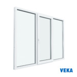 Пластиковое окно ПВХ VEKA Трёхстворчатое 1300x1600мм(ВхШ) Двухкамерное